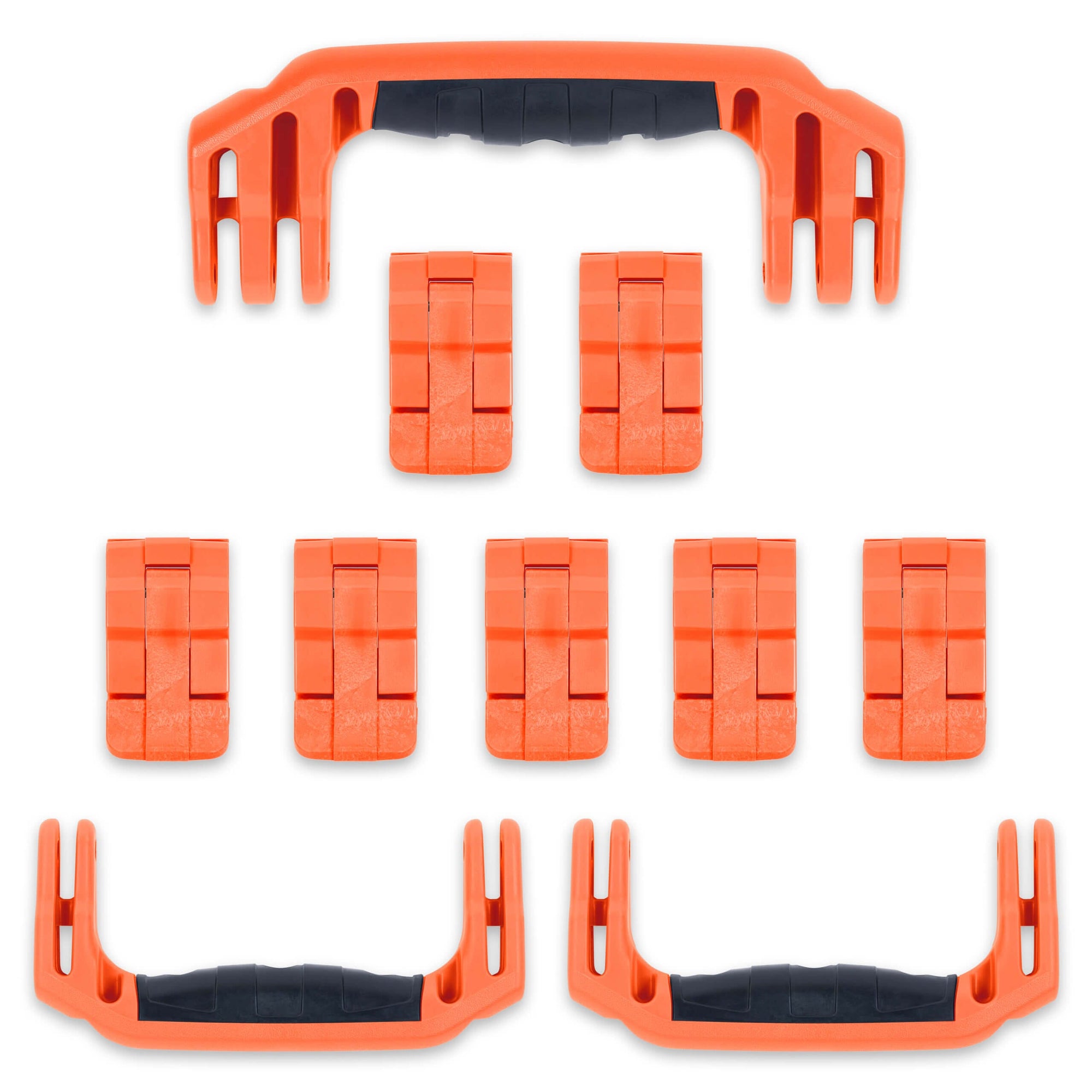 Pelican 1650 Replacement Handles & Latches Set - Orange ColorCase 