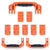 Pelican 1650 Replacement Handles & Latches Set - Orange ColorCase 