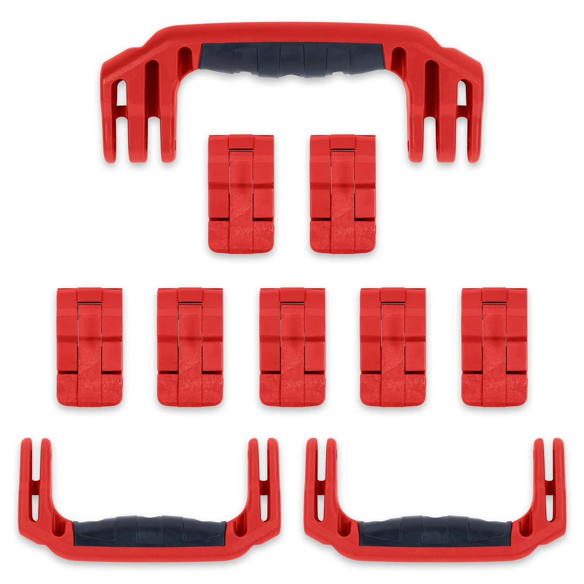 Pelican 1650 Replacement Handles &amp; Latches Set - Red ColorCase 