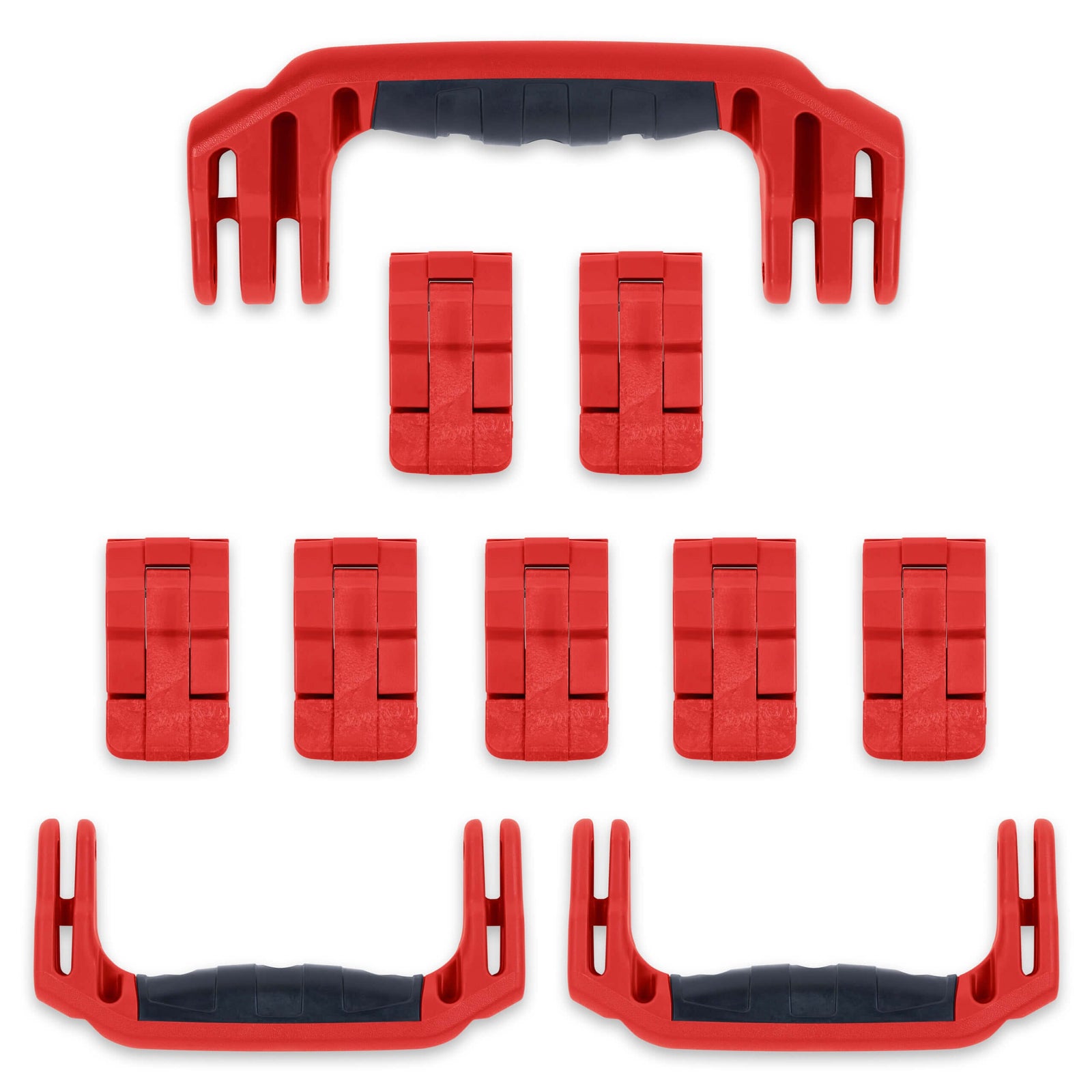 Pelican 1650 Replacement Handles & Latches Set - Red ColorCase 