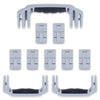 Pelican 1650 Replacement Handles & Latches Set - Silver ColorCase