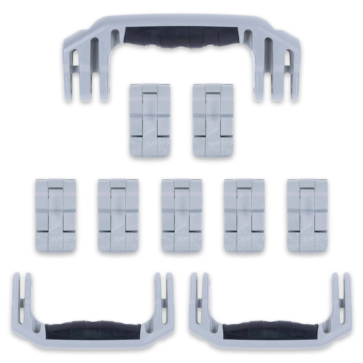 Pelican 1650 Replacement Handles &amp; Latches Set - Silver ColorCase 