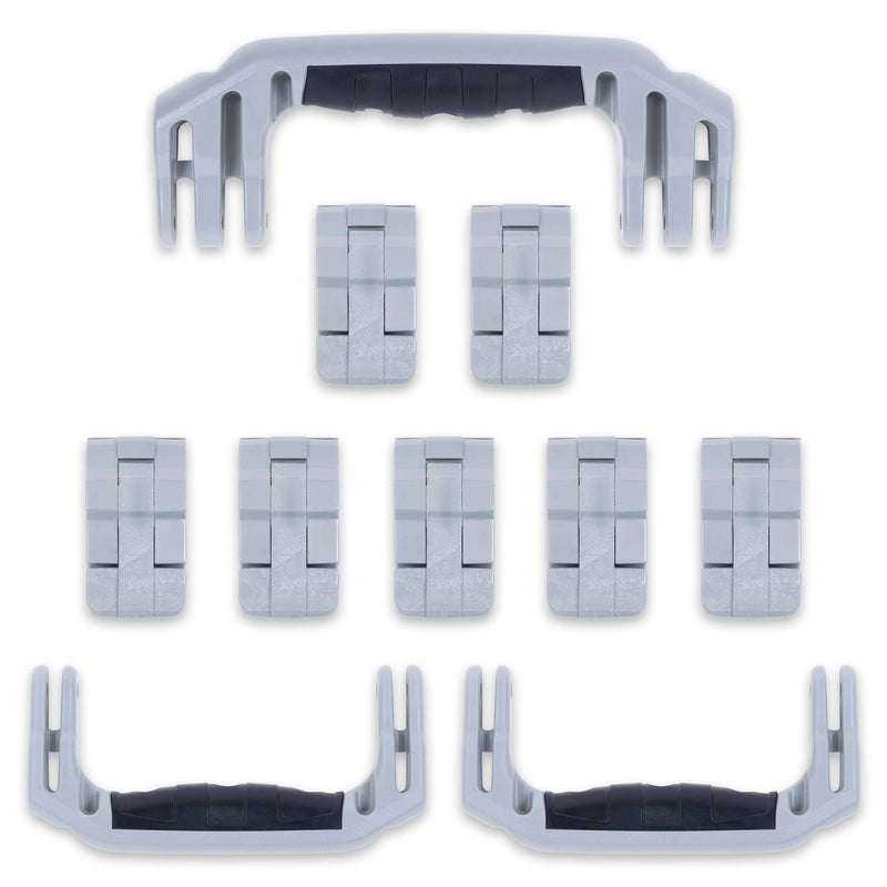 Pelican 1650 Replacement Handles & Latches Set - Silver ColorCase 