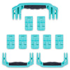Pelican 1650 Replacement Handles & Latches Set - Teal ColorCase
