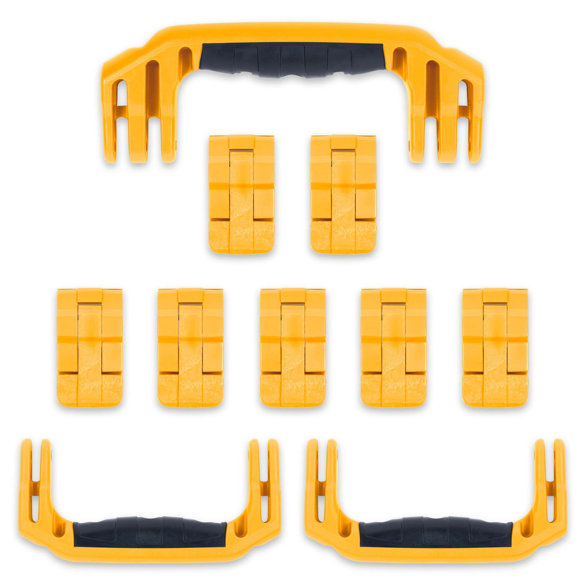 Pelican 1650 Replacement Handles &amp; Latches Set - Yellow ColorCase 