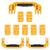 Pelican 1650 Replacement Handles & Latches Set - Yellow ColorCase 