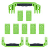 Pelican 1650 Replacement Handles & Latches, Lime Green (Set of 3 Handles, 7 Push-Button Latches) ColorCase