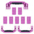 Pelican 1650 Replacement Handles & Push-Button Latches Set - Magenta ColorCase 