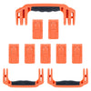 Pelican 1650 Replacement Handles & Latches, Orange (Set of 3 Handles, 7 Push-Button Latches) ColorCase