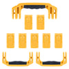 Pelican 1650 Replacement Handles & Latches, Yellow (Set of 3 Handles, 7 Push-Button Latches) ColorCase