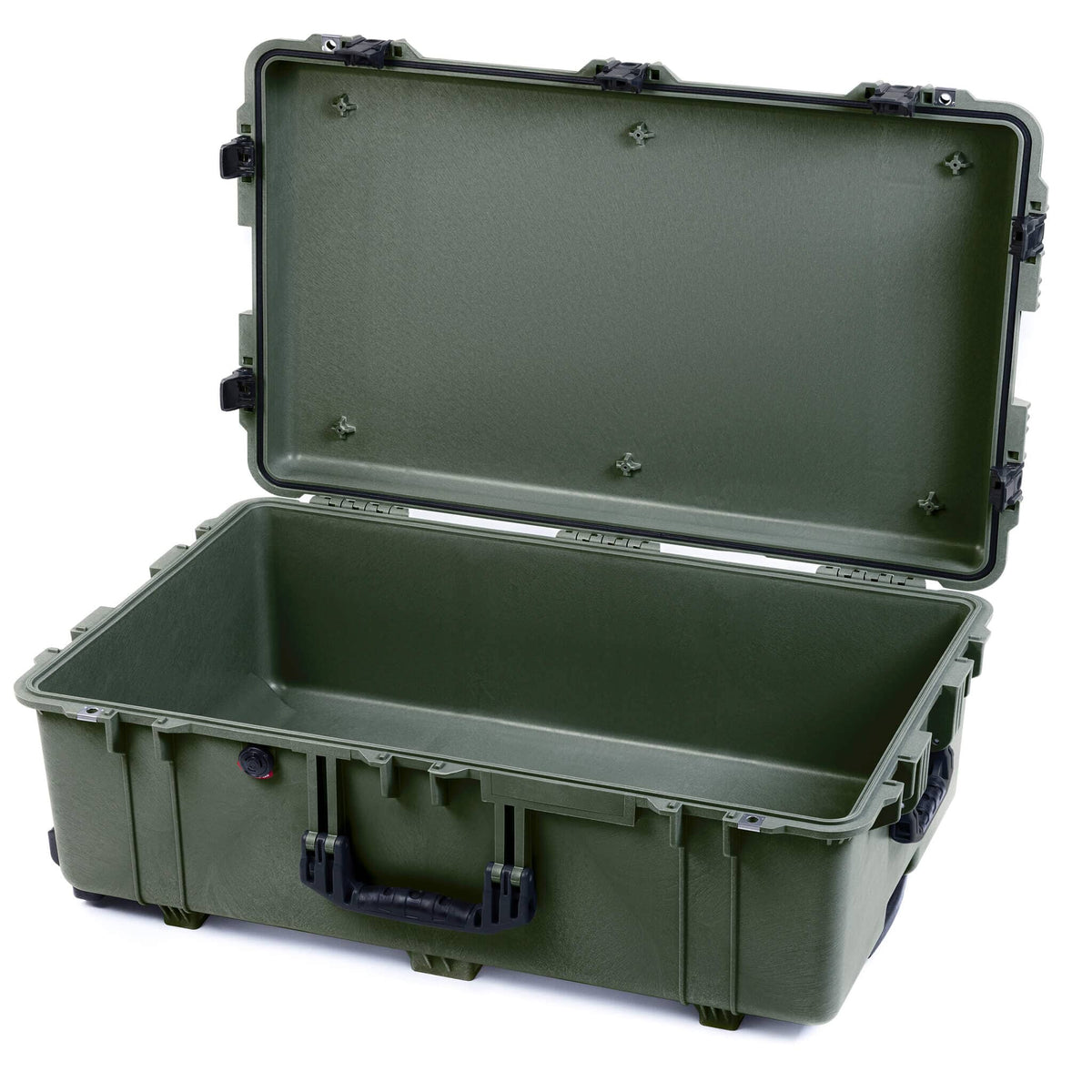 Pelican 1650 Case, OD Green with Black Handles &amp; Push-Button Latches None (Case Only) ColorCase 016500-0000-130-111