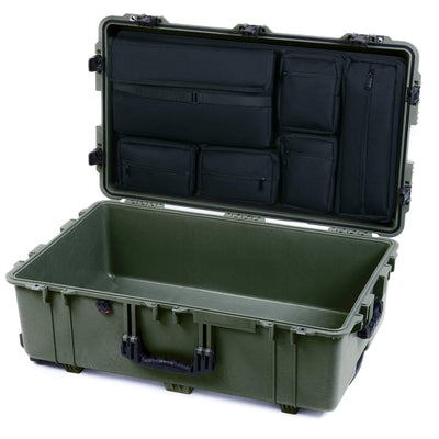 Pelican 1650 Case, OD Green with Black Handles & Push-Button Latches Laptop Computer Lid Pouch Only ColorCase 016500-0200-130-111