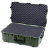 Pelican 1650 Case, OD Green with Black Handles & Push-Button Latches Pick & Pluck Foam with Convoluted Lid Foam ColorCase 016500-0001-130-111