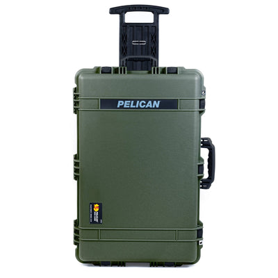 Pelican 1650 Case, OD Green with Black Handles & Latches ColorCase
