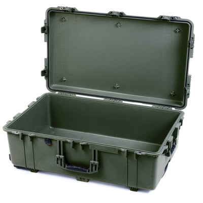 Pelican 1650 Case, OD Green (Push-Button Latches) None (Case Only) ColorCase 016500-0000-130-131