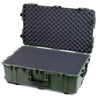 Pelican 1650 Case, OD Green (Push-Button Latches) Pick & Pluck Foam with Convoluted Lid Foam ColorCase 016500-0001-130-131