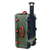 Pelican 1650 Case, OD Green with Red Handles & Latches ColorCase