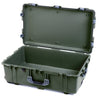 Pelican 1650 Case, OD Green with Silver Handles & Push-Button Latches None (Case Only) ColorCase 016500-0000-130-181