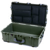 Pelican 1650 Case, OD Green with Silver Handles & Latches Laptop Computer Lid Pouch Only ColorCase 016500-0200-130-180