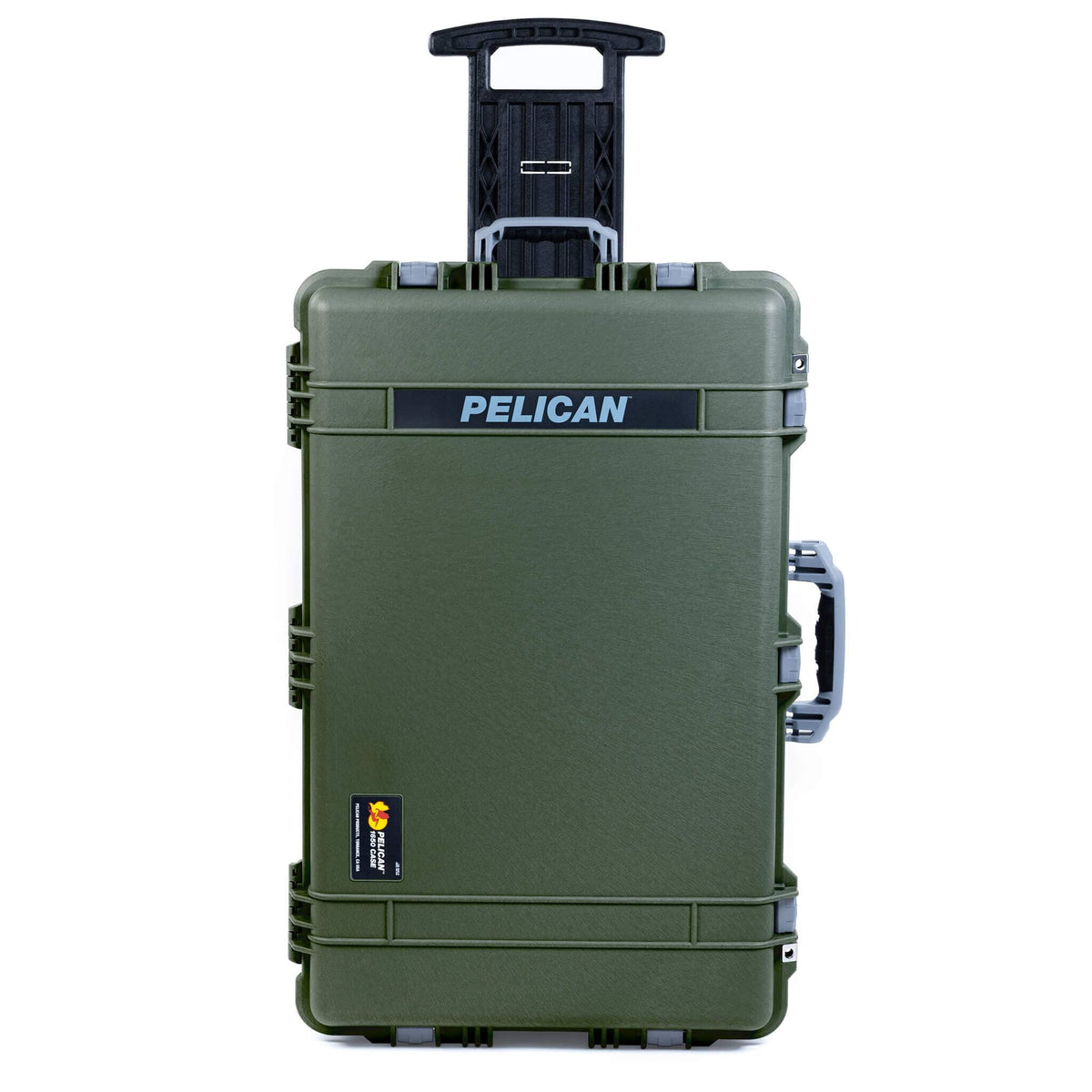 Pelican 1650 Case, OD Green with Silver Handles &amp; Latches ColorCase 