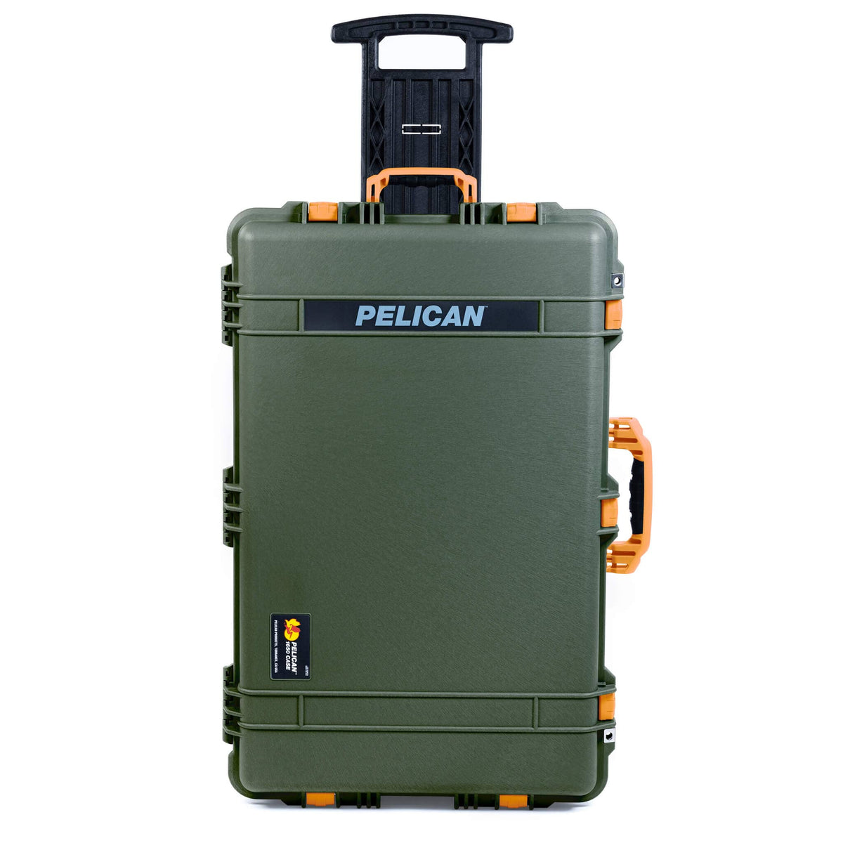 Pelican 1650 Case, OD Green with Yellow Handles &amp; Latches ColorCase 