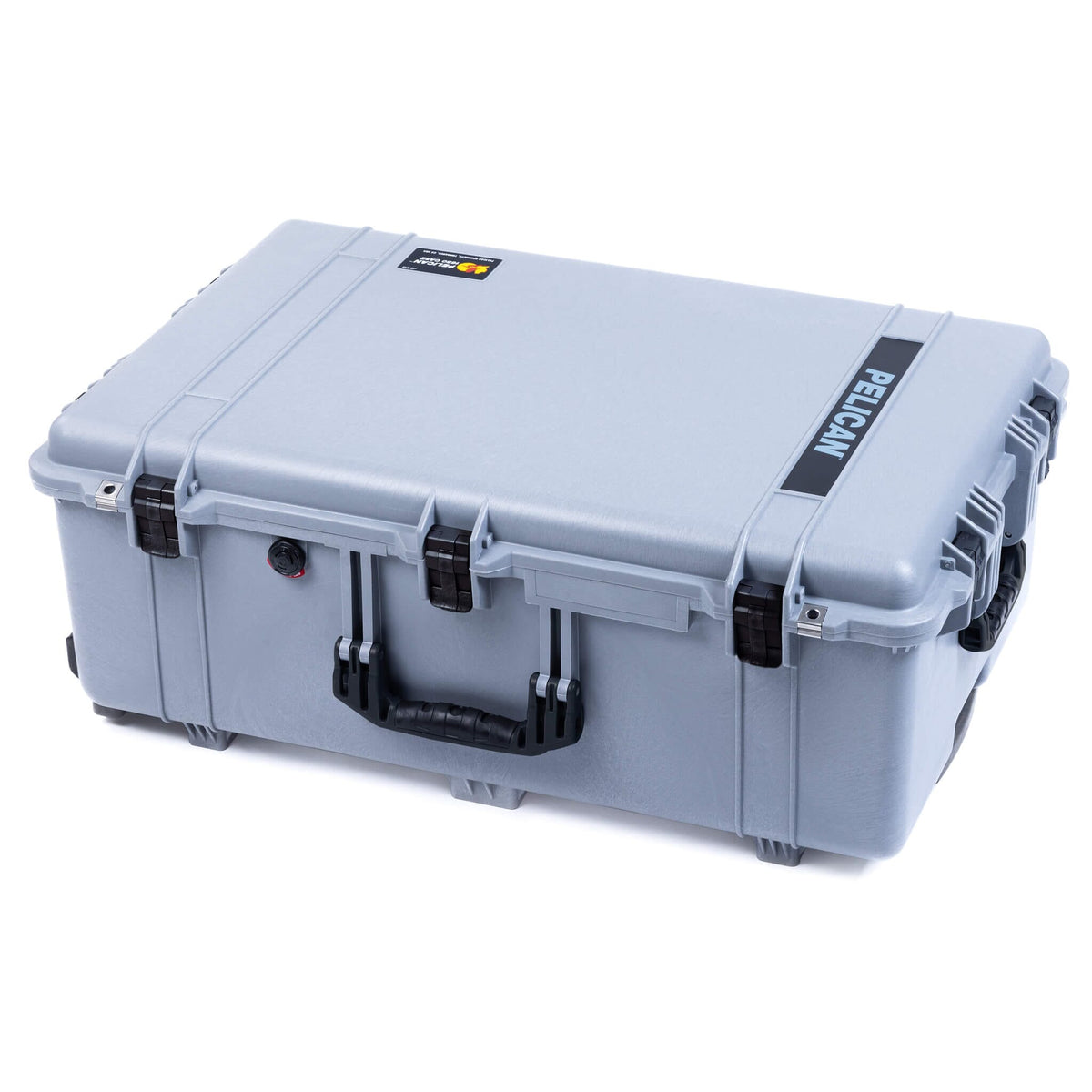 Pelican 1650 Case, Silver with Black Handles &amp; Latches ColorCase 