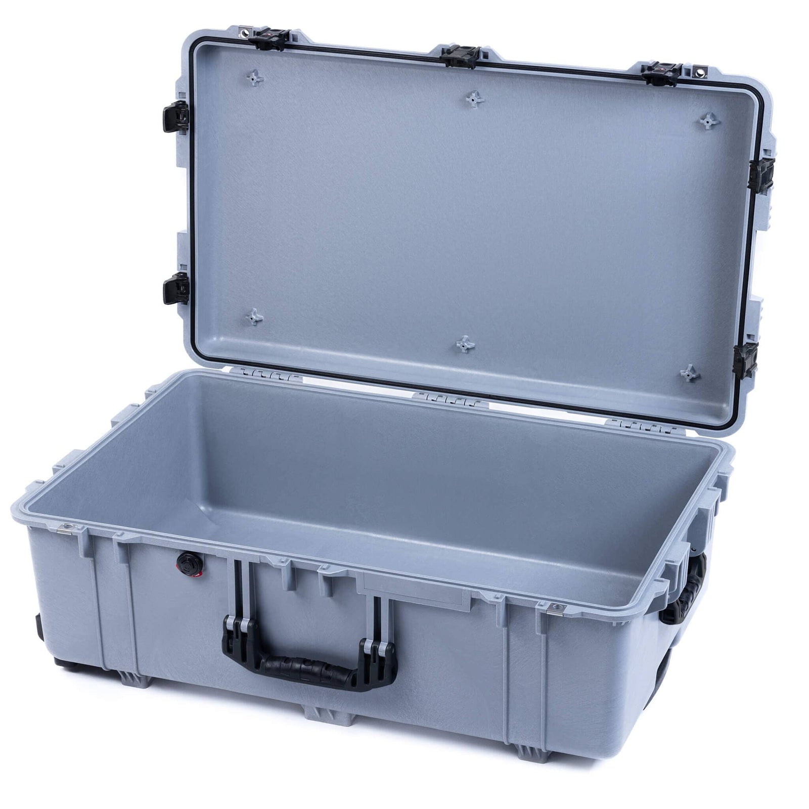 Pelican 1650 Case, Silver with Black Handles & TSA Locking Latches None (Case Only) ColorCase 016500-0000-180-L10