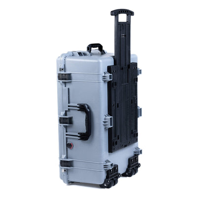 Pelican 1650 Case, Silver with Black Handles & Latches ColorCase