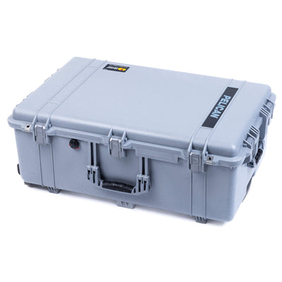 Pelican 1650 Case, Silver (Push-Button Latches) ColorCase