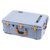 Pelican 1650 Case, Silver with Yellow Handles & Latches ColorCase