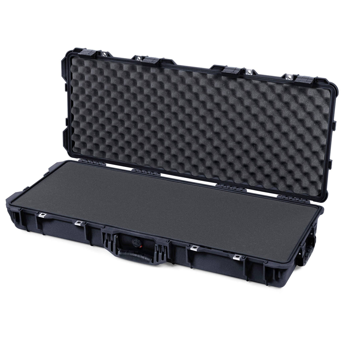 Pelican 1700 Protector Long Case, Black (Gen2) Solid Foam with Convoluted Lid Foam ColorCase 017000-0002-110-110