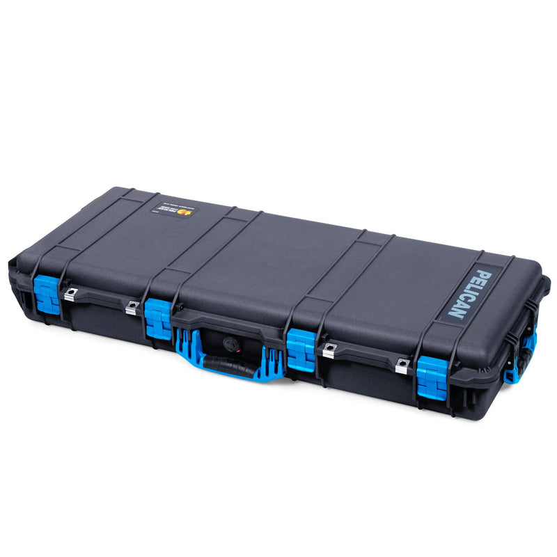 Pelican 1700 Protector Long Case, Black with Blue Handles & Latches (Gen2) ColorCase 