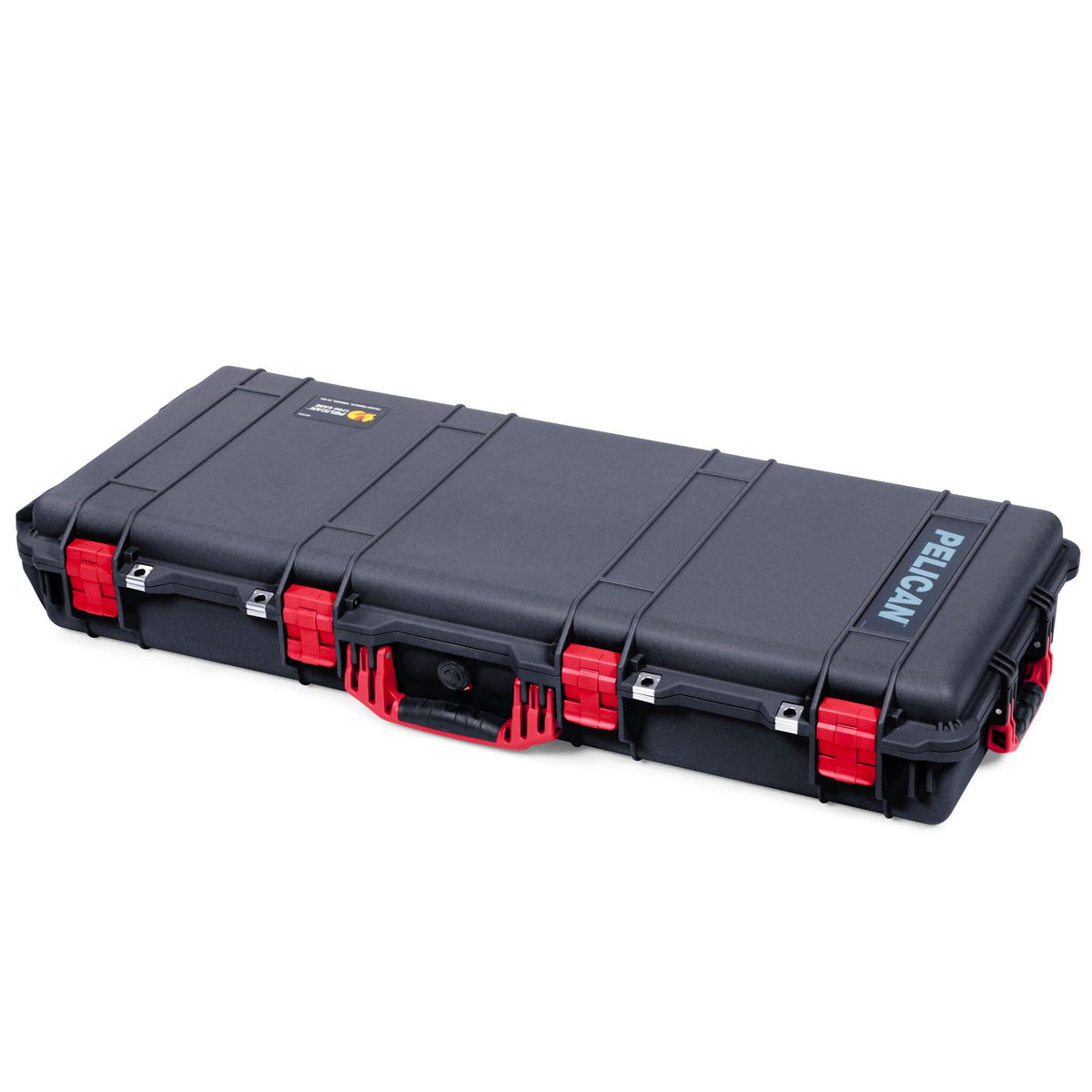 Pelican 1700 Protector Long Case, Black with Red Handles &amp; Latches (Gen2) ColorCase 