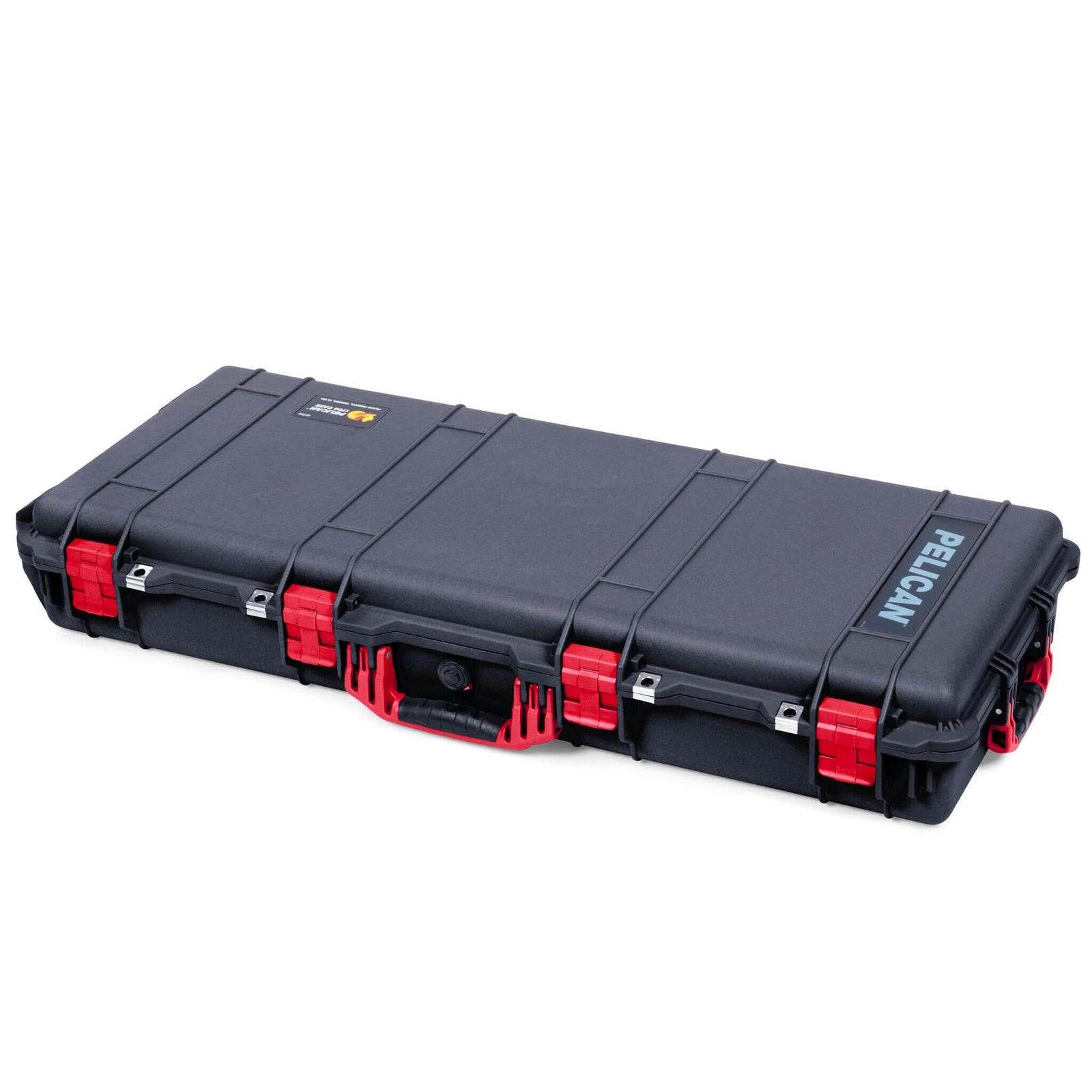 Pelican 1700 Protector Long Case, Black with Red Handles & Latches (Gen2) ColorCase 