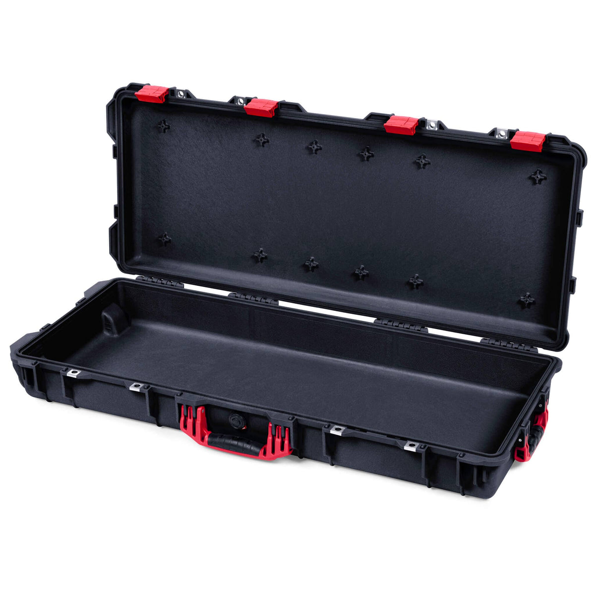 Pelican 1700 Protector Long Case, Black with Red Handles &amp; Latches (Gen2) None (Case Only) ColorCase 017000-0000-110-320