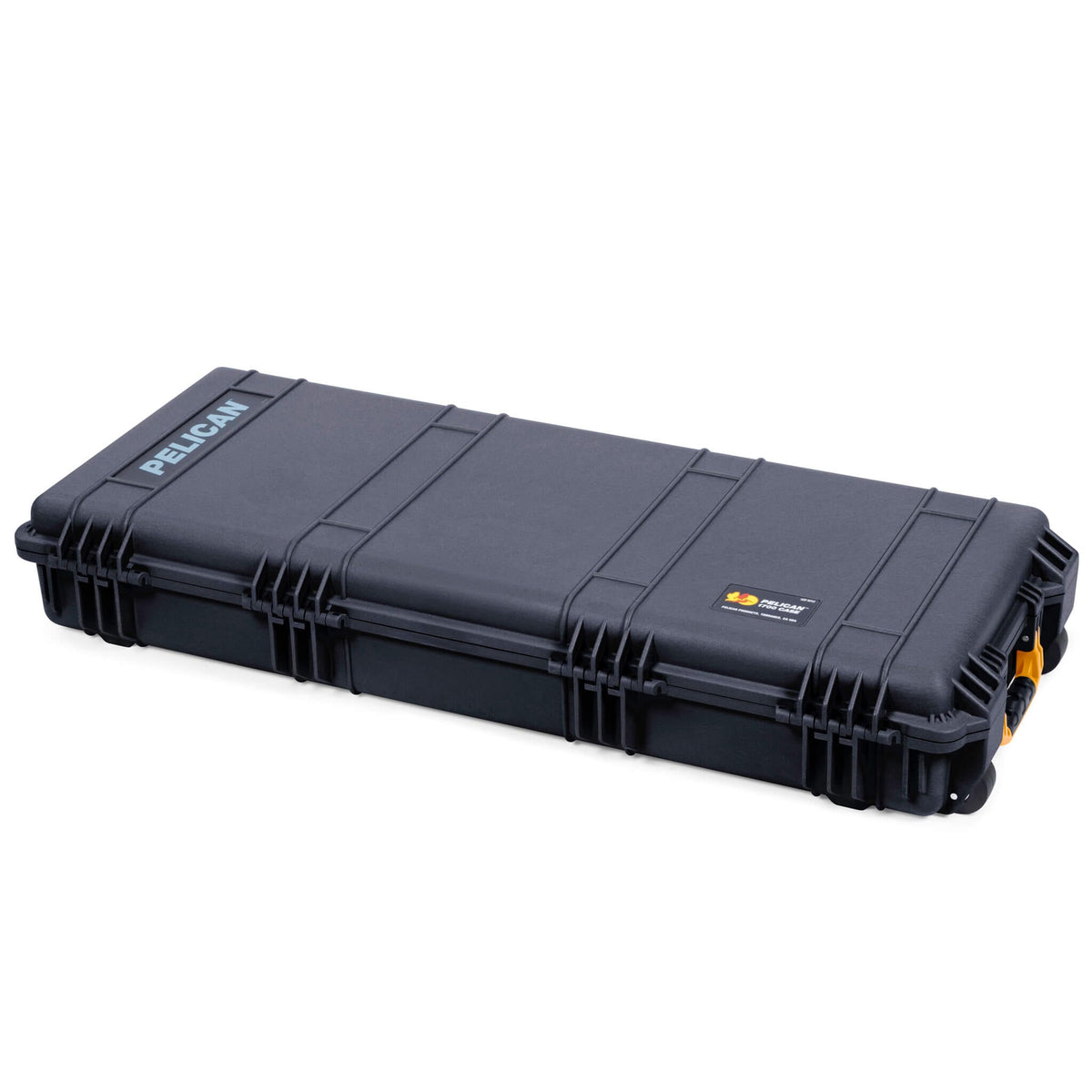 Pelican 1700 Protector Long Case, Black with Yellow Handles &amp; Latches (Gen2) ColorCase 
