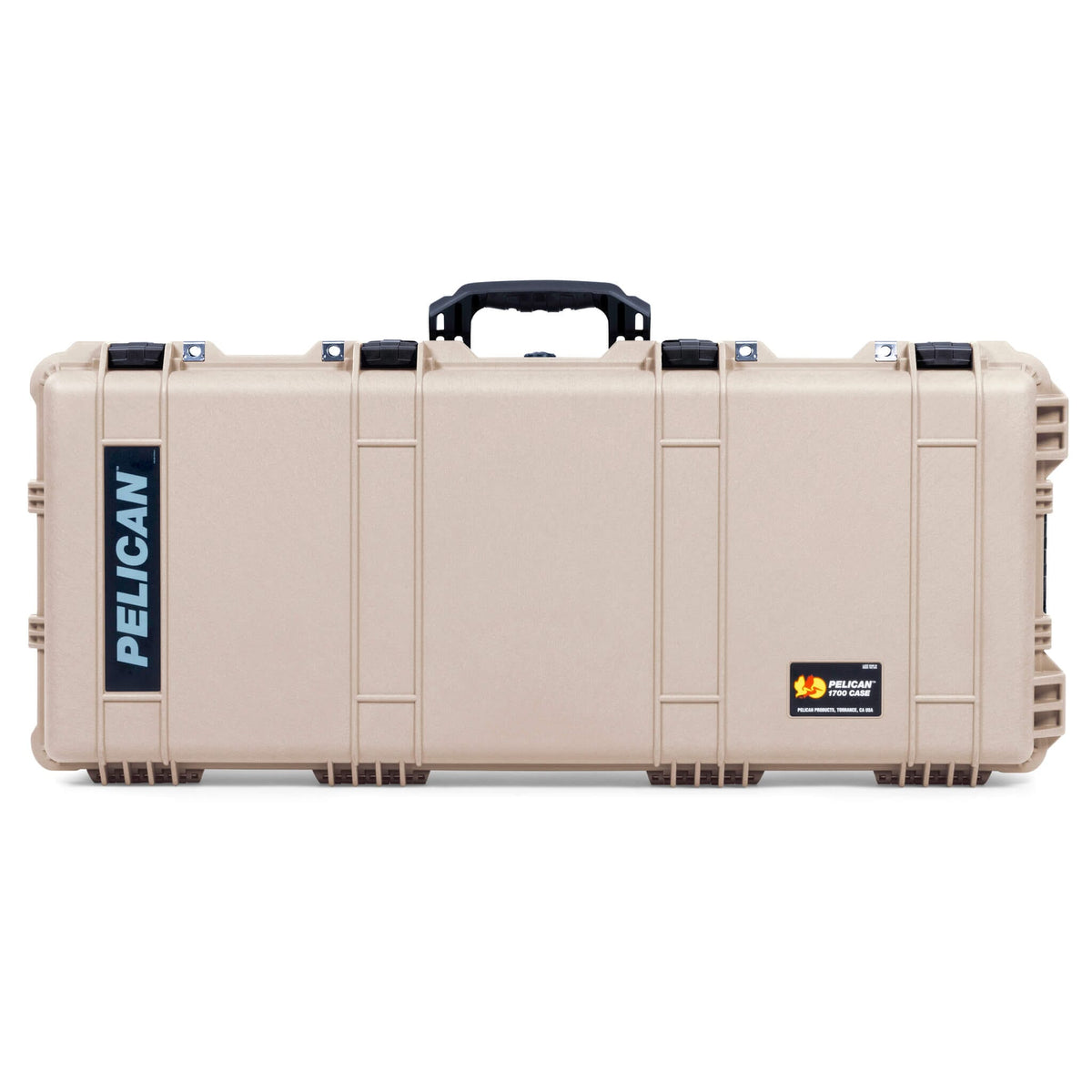 Pelican 1700 Protector Long Case, Desert Tan with Black Handles &amp; Latches (Gen2) ColorCase 