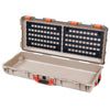 Pelican 1700 Protector Long Case, Desert Tan with Orange Handles & Latches (Gen2) EZ-Click™ MOLLE Panels Only ColorCase 017000-0400-310-150