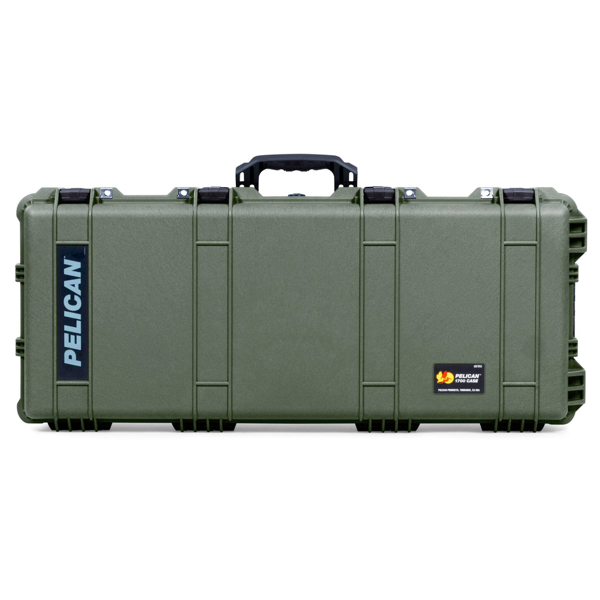 Pelican 1700 Protector Long Case, OD Green with Black Handles &amp; Latches (Gen2) ColorCase 