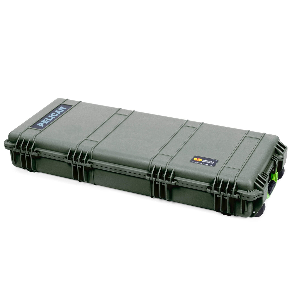 Pelican 1700 Protector Long Case, OD Green with Lime Green Handles &amp; Latches (Gen2) ColorCase 