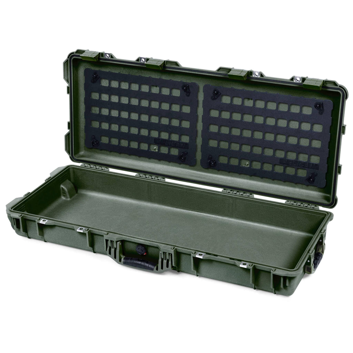 Pelican 1700 Protector Long Case, OD Green (Gen2) EZ-Click™ MOLLE Panels Only ColorCase 017000-0400-130-130