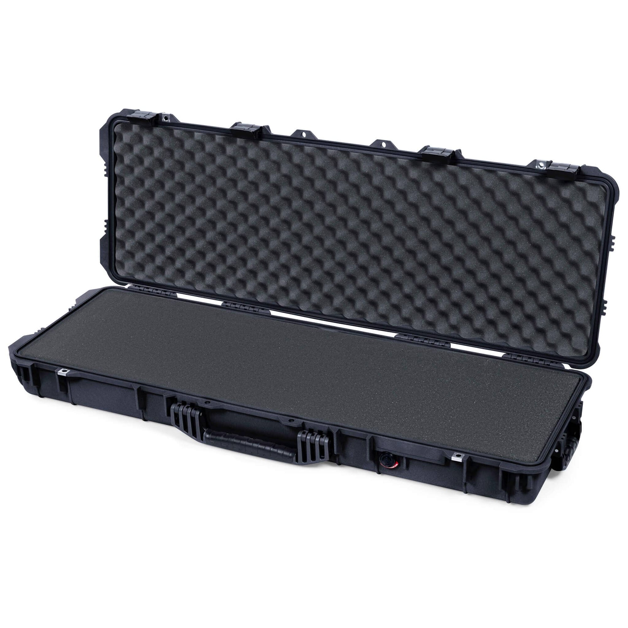 Pelican 1720 Protector Long Case, Black (Gen2) Solid Foam with Convoluted Lid Foam ColorCase 017200-0002-110-110