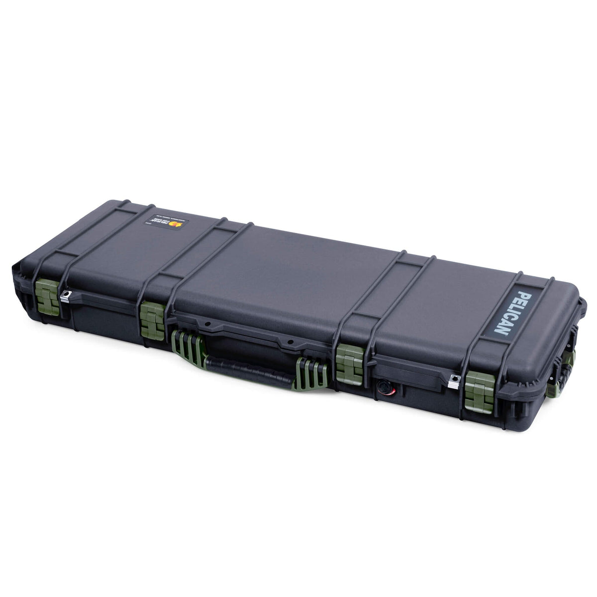 Pelican 1720 Protector Long Case, Black with OD Green Handles &amp; Latches (Gen2) ColorCase 