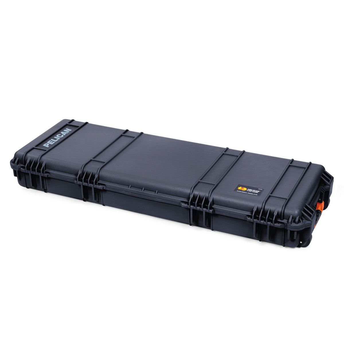 Pelican 1720 Protector Long Case, Black with Orange Handles &amp; Latches (Gen2) ColorCase 