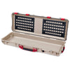 Pelican 1720 Protector Long Case, Desert Tan with Red Handles & Latches (Gen2) EZ-Click™ MOLLE Panels Only ColorCase 017200-0400-310-320