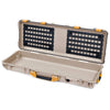 Pelican 1720 Protector Long Case, Desert Tan with Yellow Handles & Latches (Gen2) EZ-Click™ MOLLE Panels Only ColorCase 017200-0400-310-240