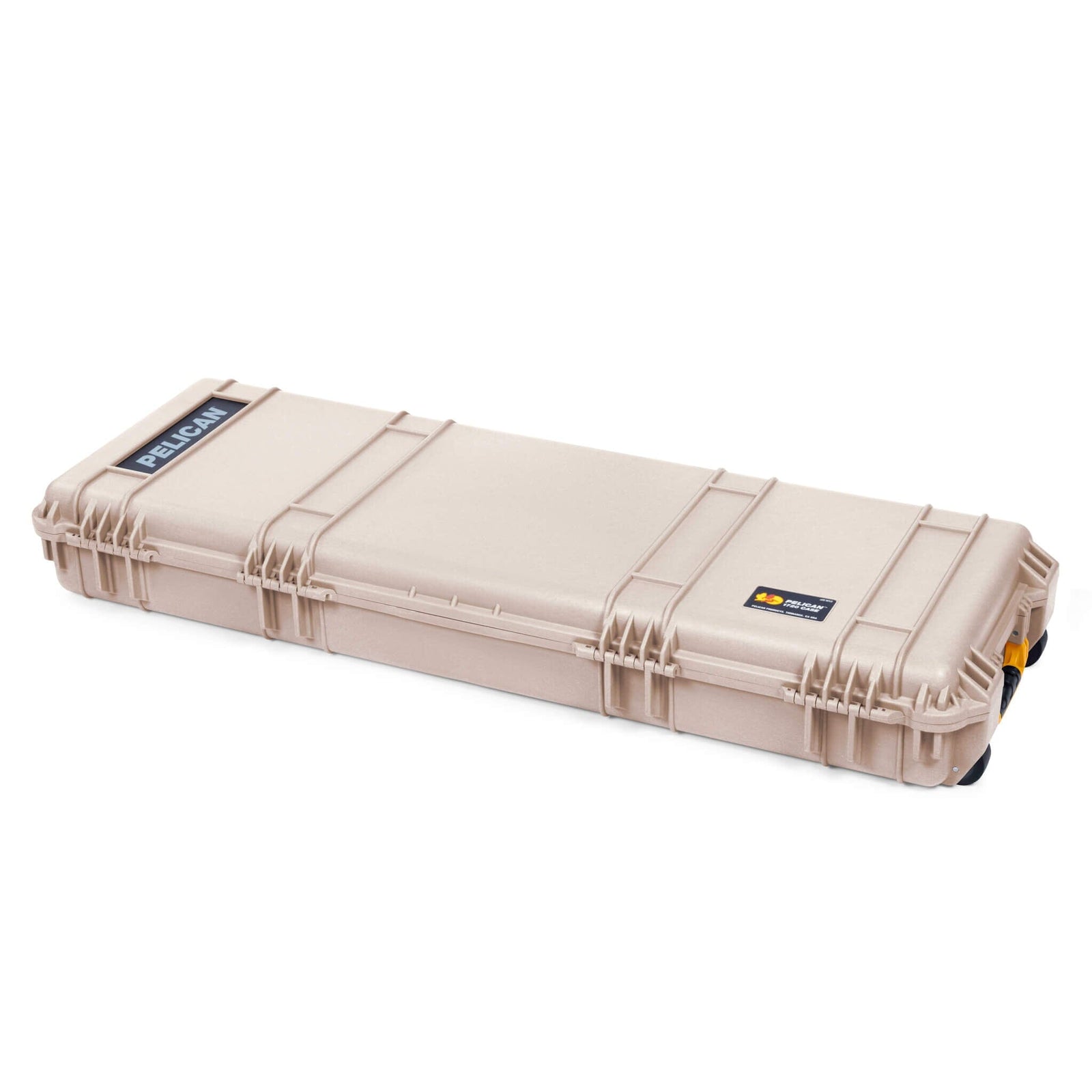 Pelican 1720 Protector Long Case, Desert Tan with Yellow Handles & Latches (Gen2) ColorCase 
