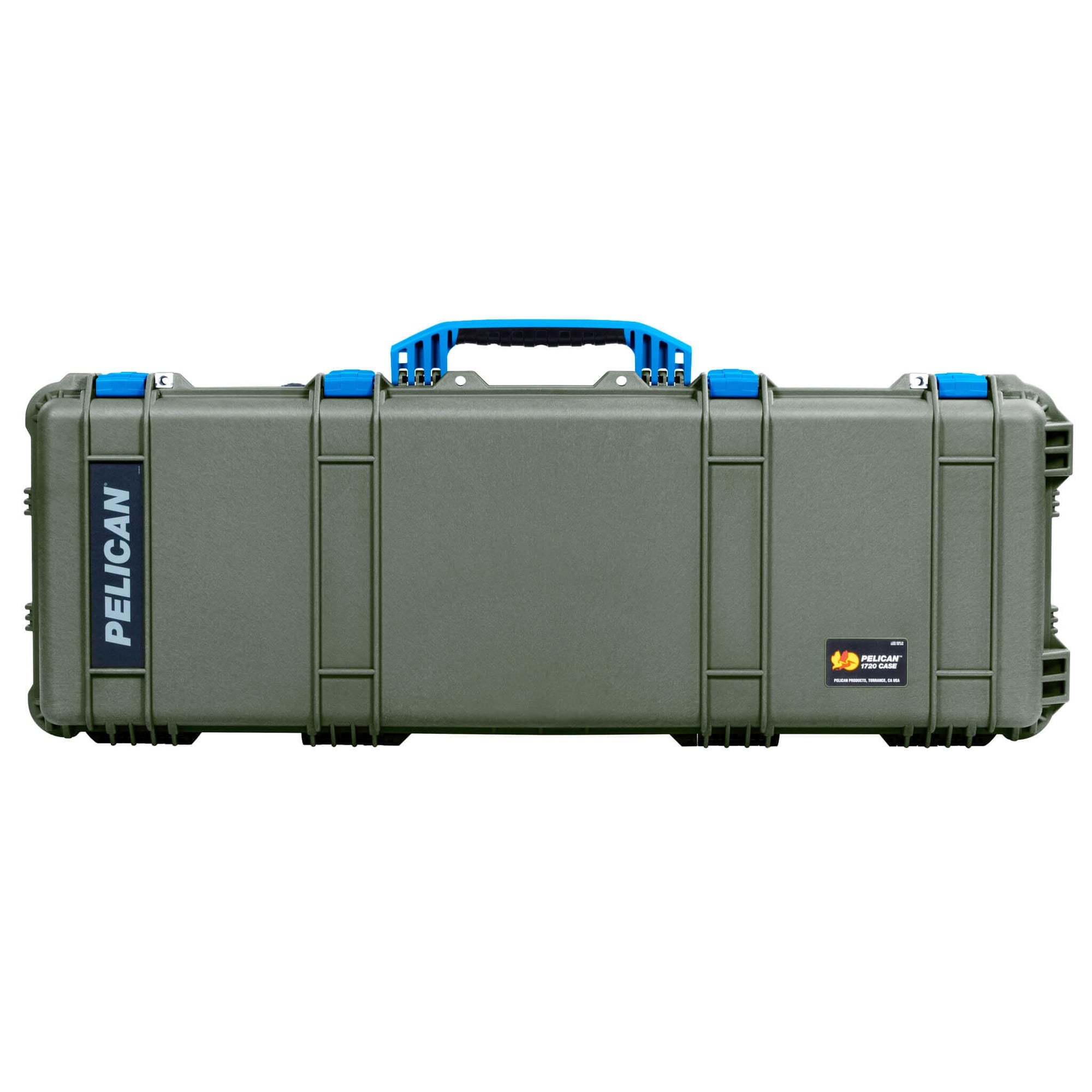 Pelican 1720 Protector Long Case, OD Green with Blue Handles & Latches (Gen2) ColorCase 
