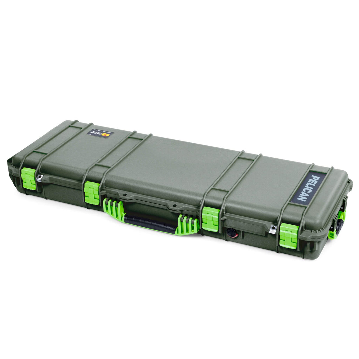 Pelican 1720 Protector Long Case, OD Green with Lime Green Handles &amp; Latches (Gen2) ColorCase 