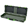 Pelican 1720 Protector Long Case, OD Green with Lime Green Handles & Latches (Gen2) EZ-Click™ MOLLE Panels Only ColorCase 017200-0400-130-300